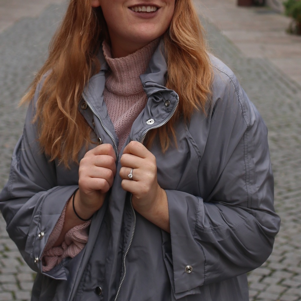 Grey Rain Coat